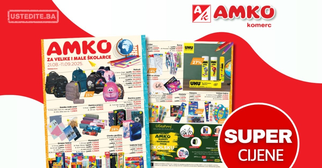 Amko akcija ŠKOLA 21.8-11.9.2025.