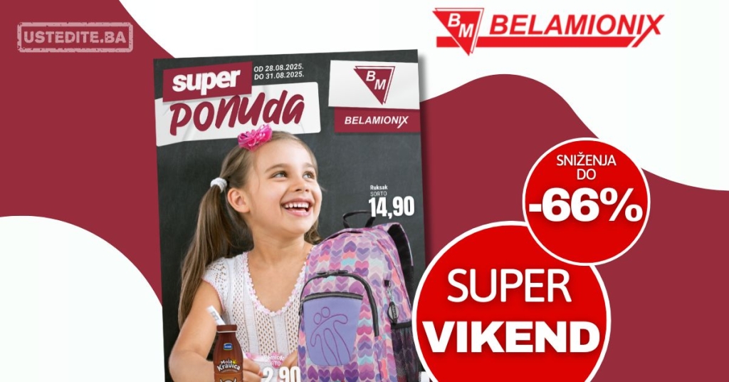 Belamionix vikend akcija 28-31.8.2025.