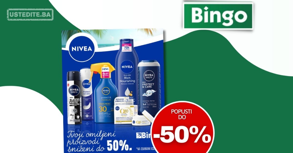 Bingo akcija NIVEA – sniženje do 10.8.2025.