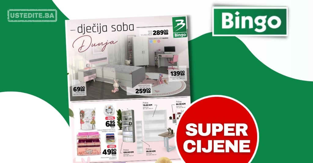 Bingo DJEČIJA SOBA 15.7-21.8.2025.