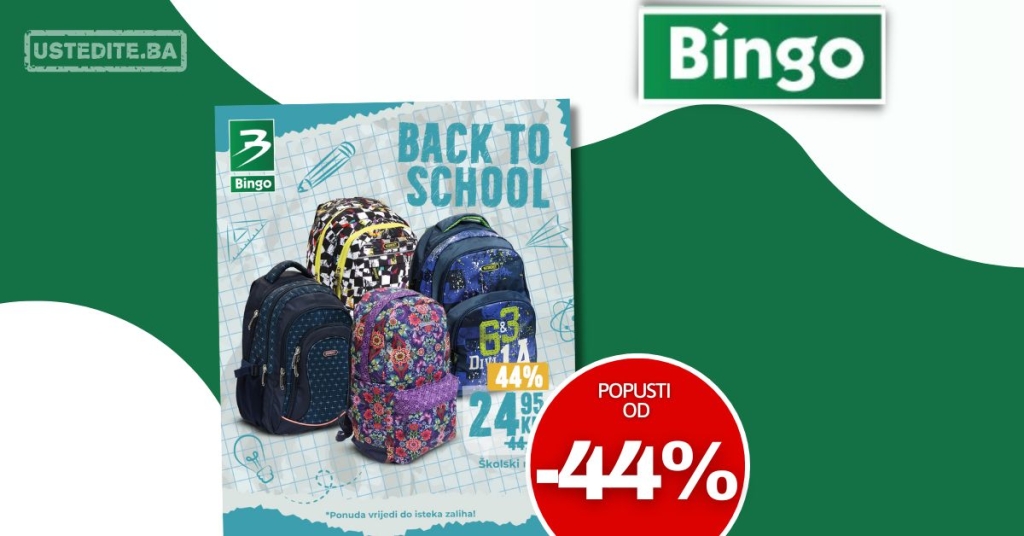 Bingo akcija ŠKOLA avgust/septembar 2025.