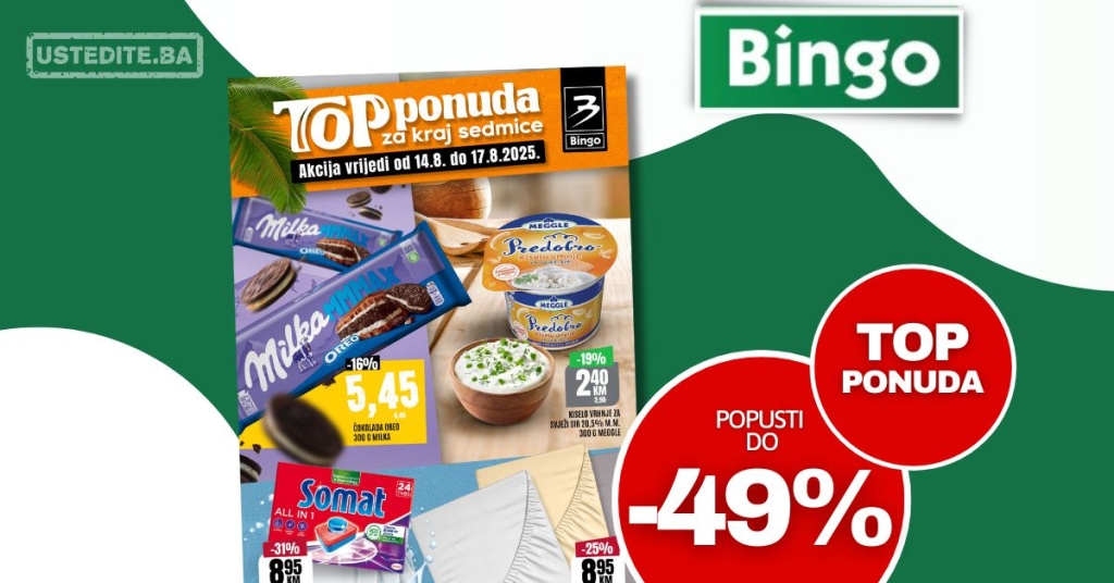 Bingo vikend akcija 14-17.8.2025.