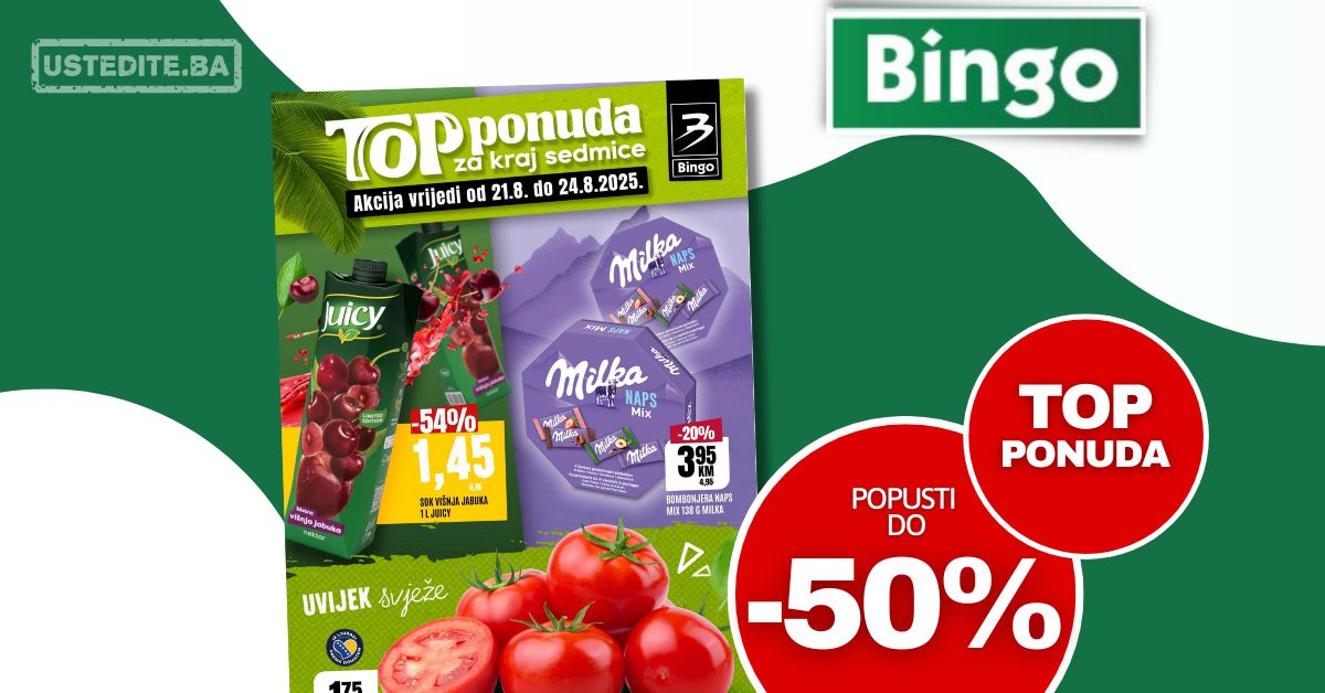 Bingo vikend akcija 21-24.8.2025.