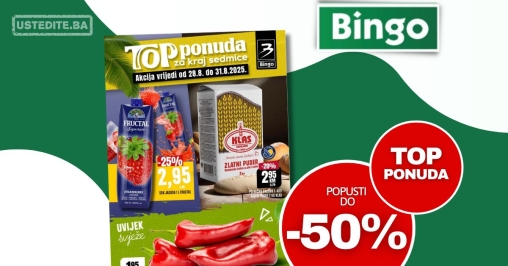 Bingo vikend akcija 28-31.8.2025.