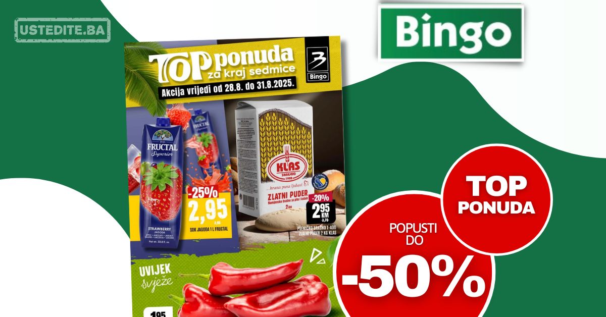Bingo vikend akcija 28-31.8.2025.