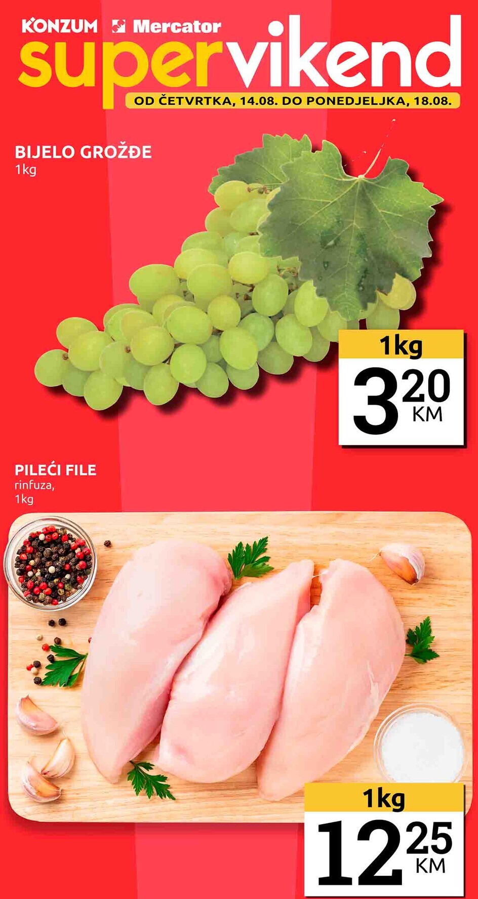 Konzum vikend akcija 14-18.8.2025. 