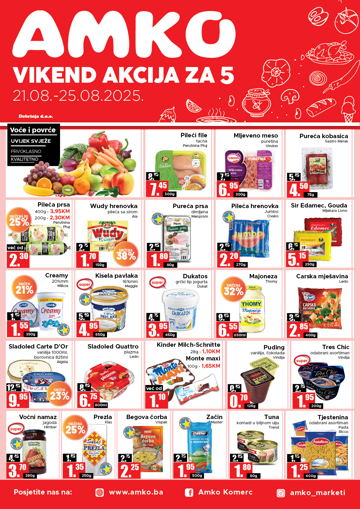 Amko vikend akcija 21-25.8.2025.