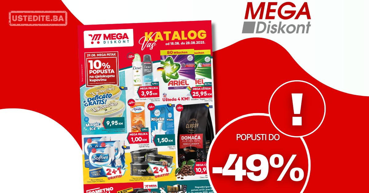 Mega Diskont katalog 18-28.8.2025.