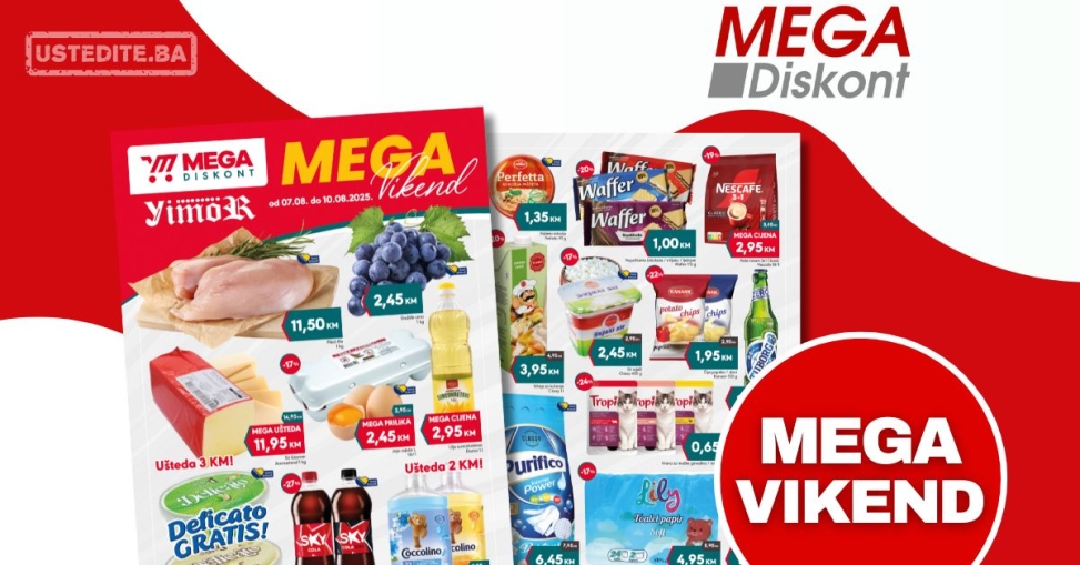 Mega Diskont vikend akcija 7-10.8.2025.