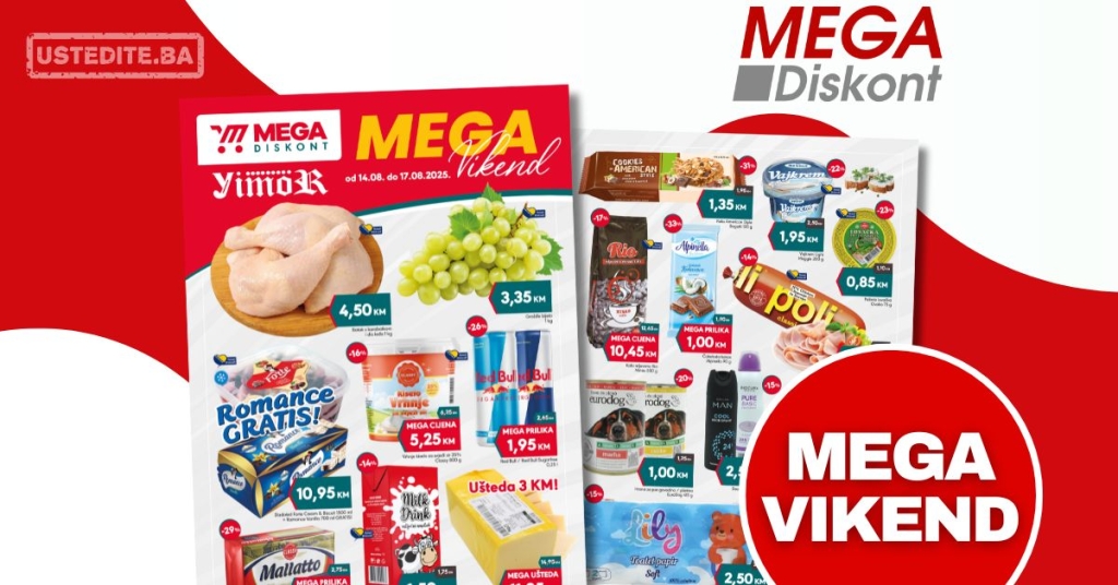 Mega Diskont vikend akcija 14-17.8.2025.