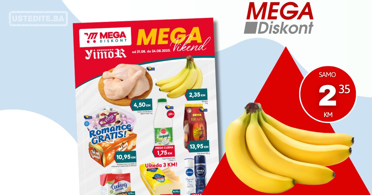 Mega Diskont vikend akcija 21-24.8.2025.