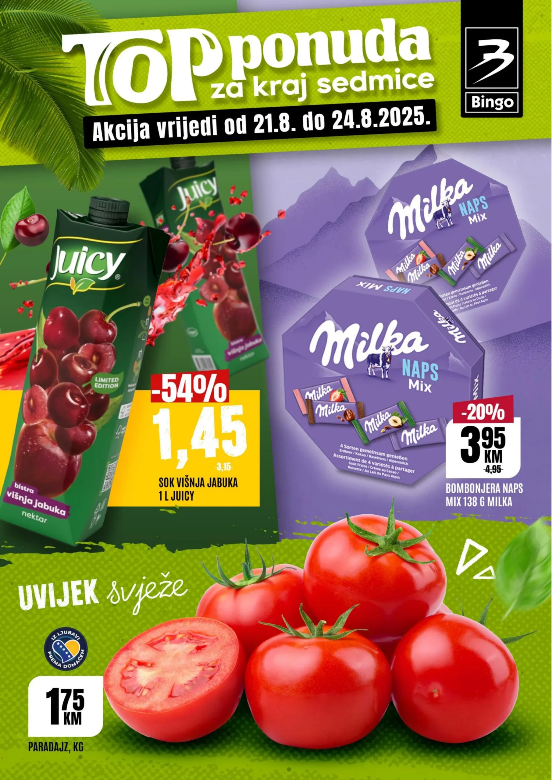 Bingo vikend akcija 21-24.8.2025.