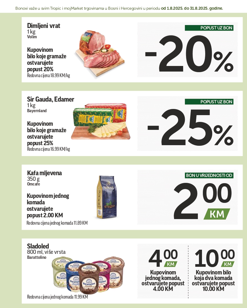 Tropic katalog SUPER BONBONJERA 1-31.8.2025.