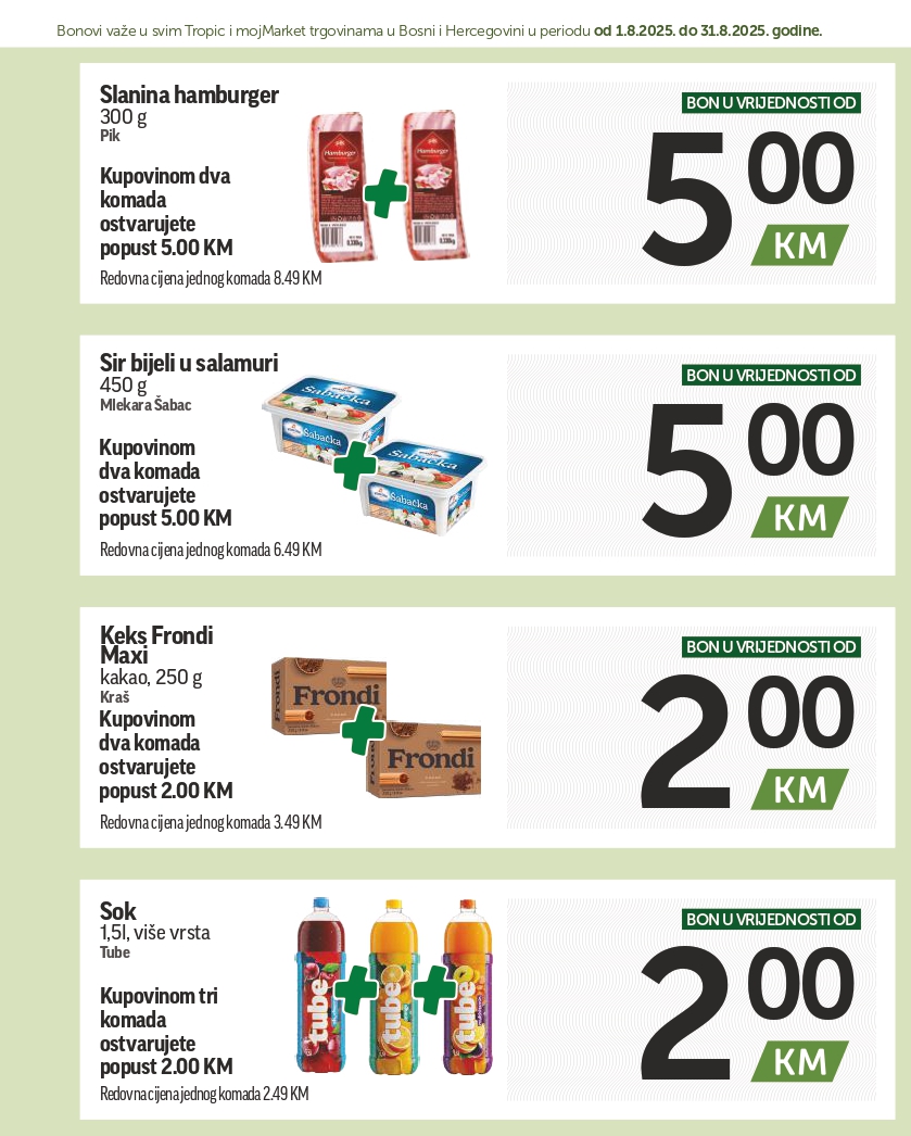 Tropic katalog SUPER BONBONJERA 1-31.8.2025.