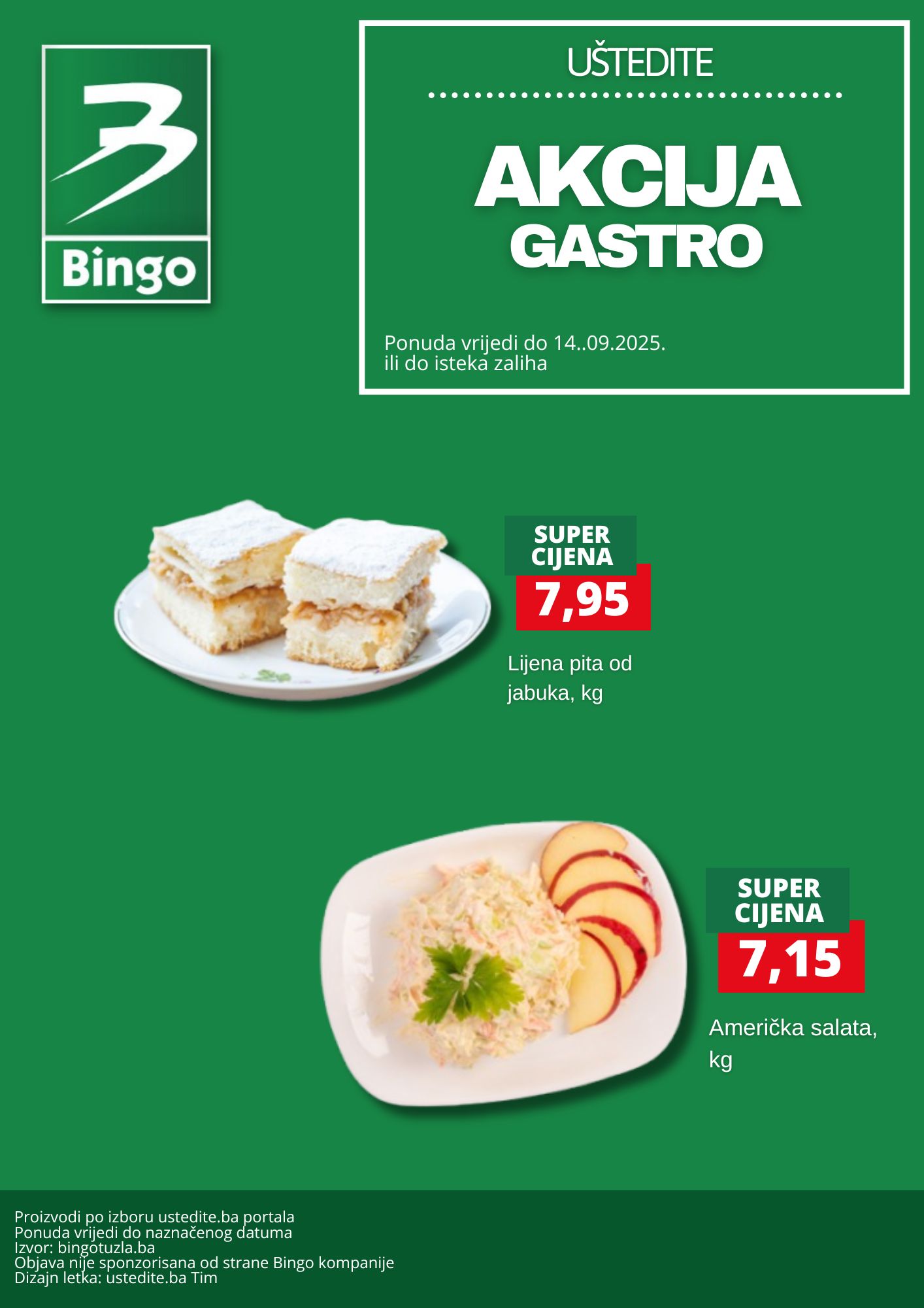 Bingo akcija GASTRO AKCIJA