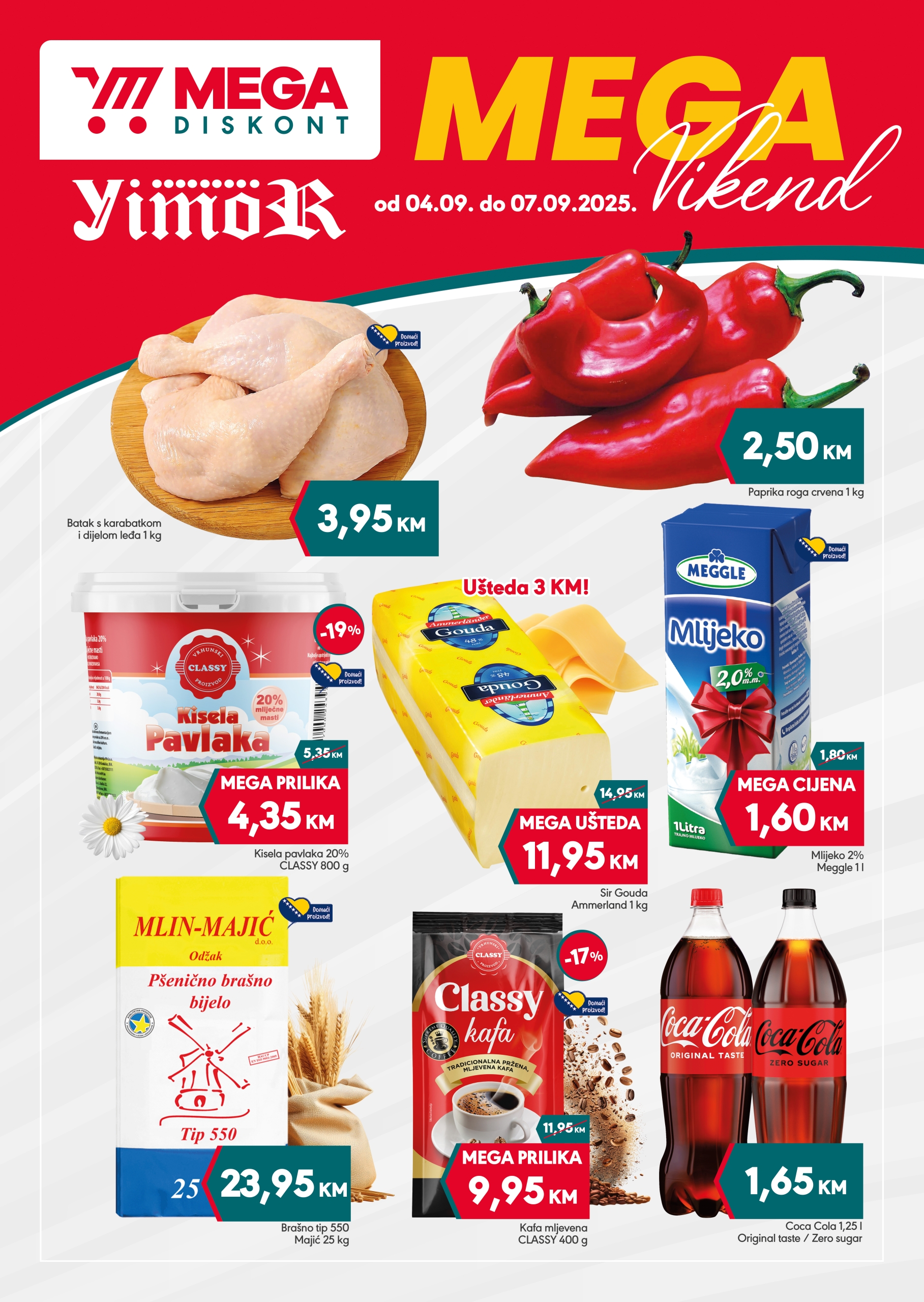 Mega Diskont vikend akcija 4-7.9.2025. 