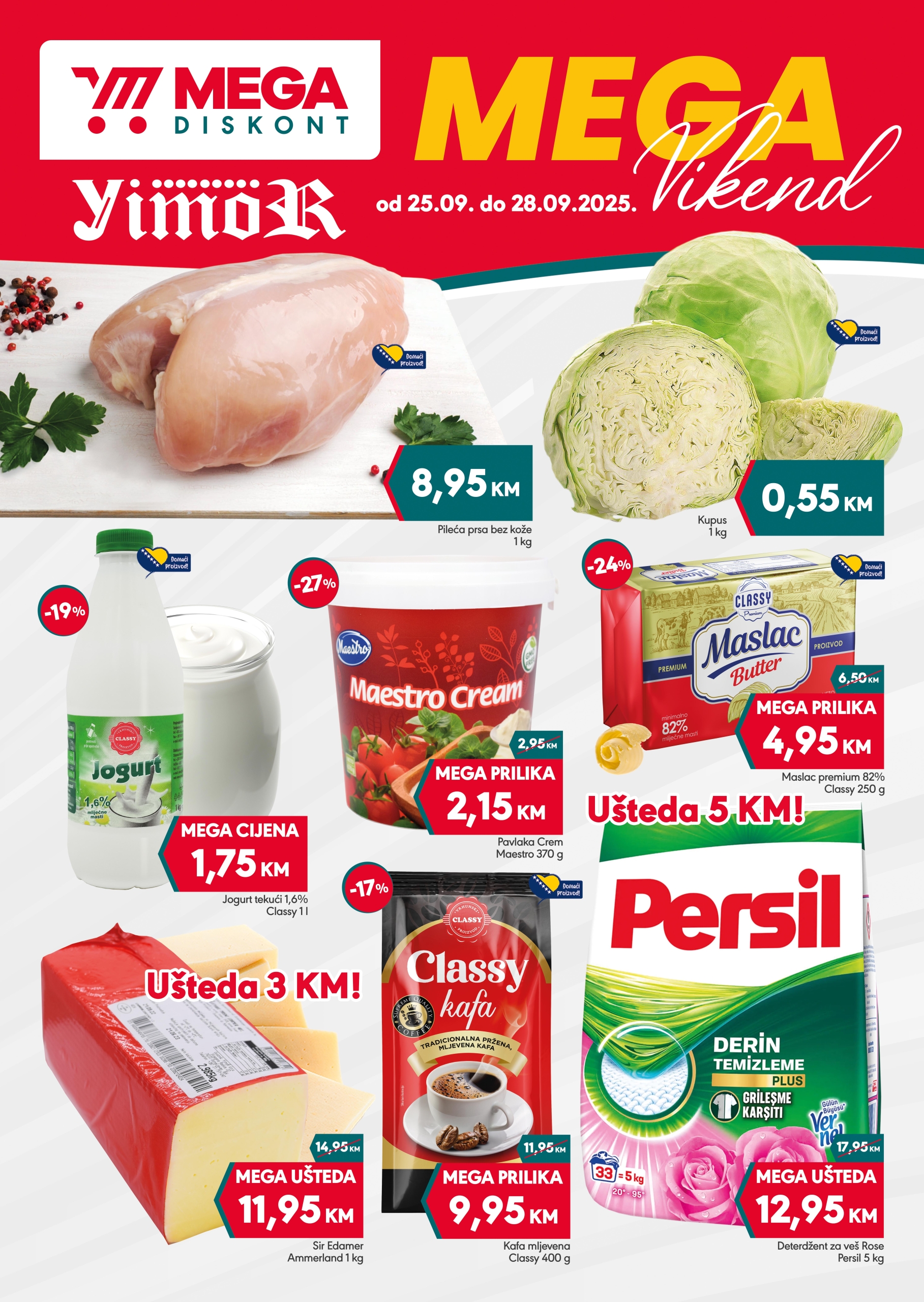 Mega Diskont vikend akcija 25-28.9.2025.