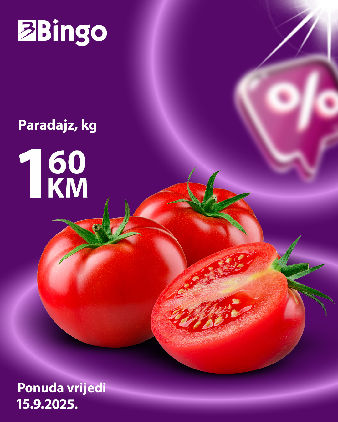 Bingo CIJENA DANA 15.9.2025. 