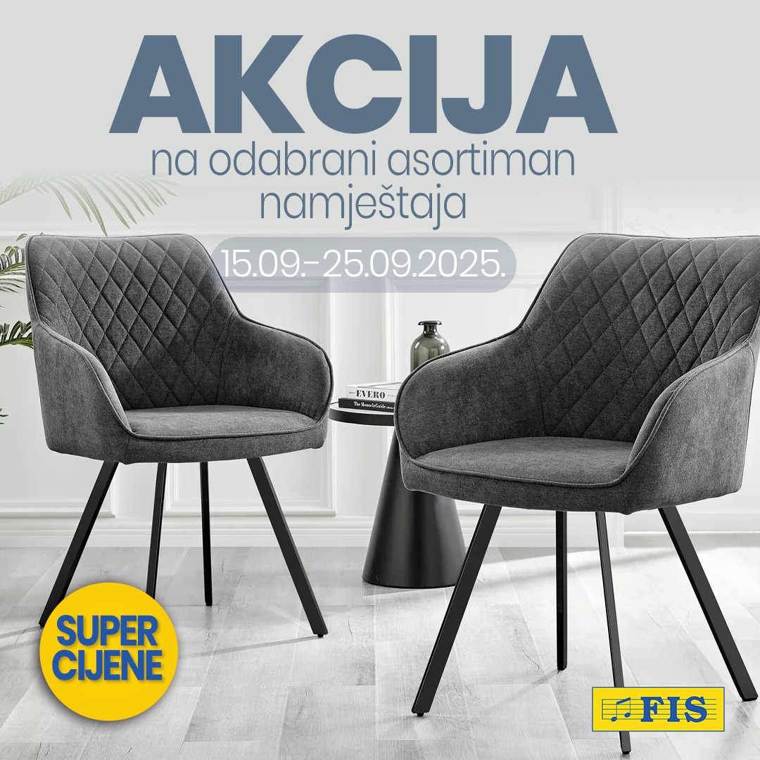 Fis akcija NAMJEŠTAJ 15-25.9.2025.