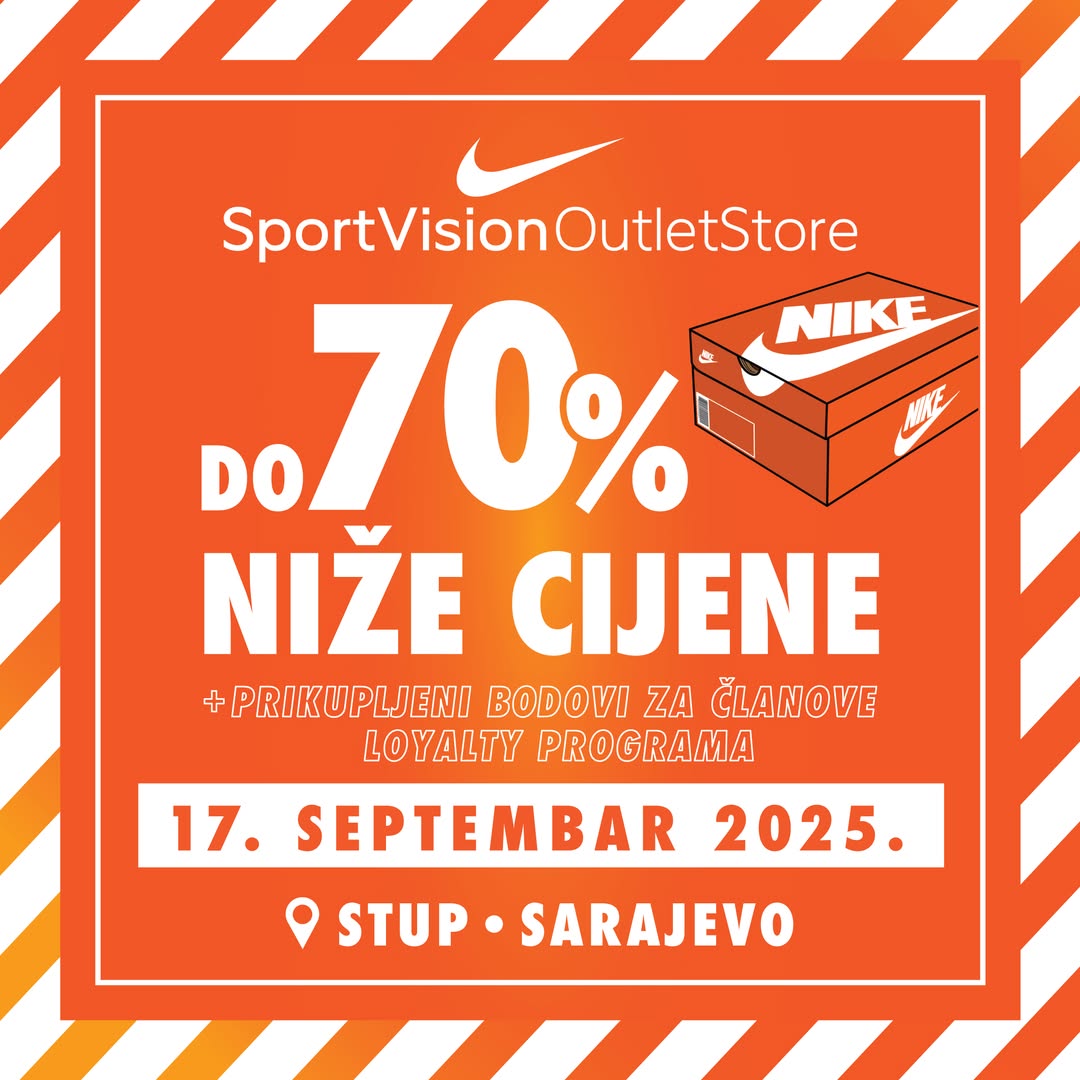 Nike OUTLET ~ SNIŽENJE DO 70%