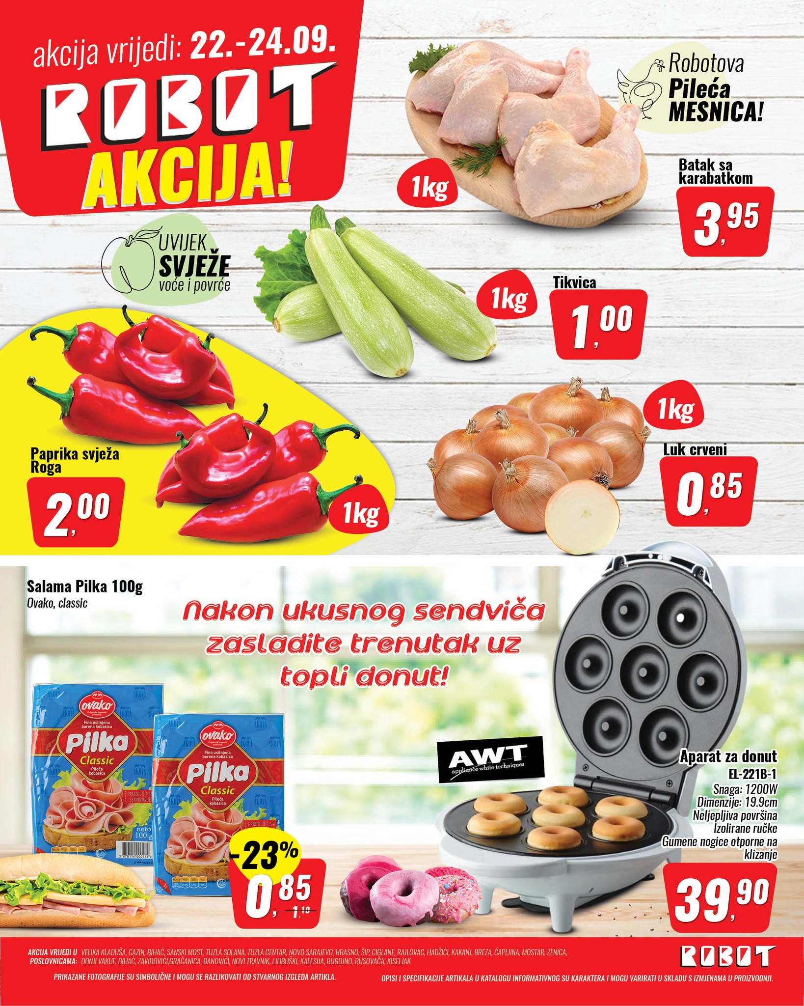 Robot akcija PAPRIKA ROGA SAMO 2 KM - 22-24.9.2025. 