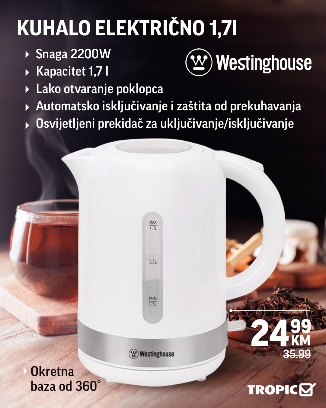 Tropic akcija - KUHINJSKI APARATI - od 22.9.2025. do isteka zaliha
