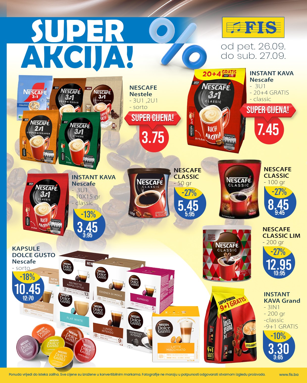 Fis vikend akcija 26-27.9.2025.