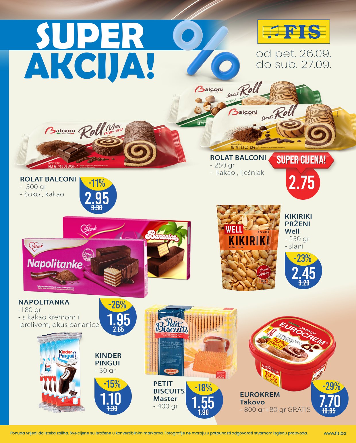Fis vikend akcija 26-27.9.2025.