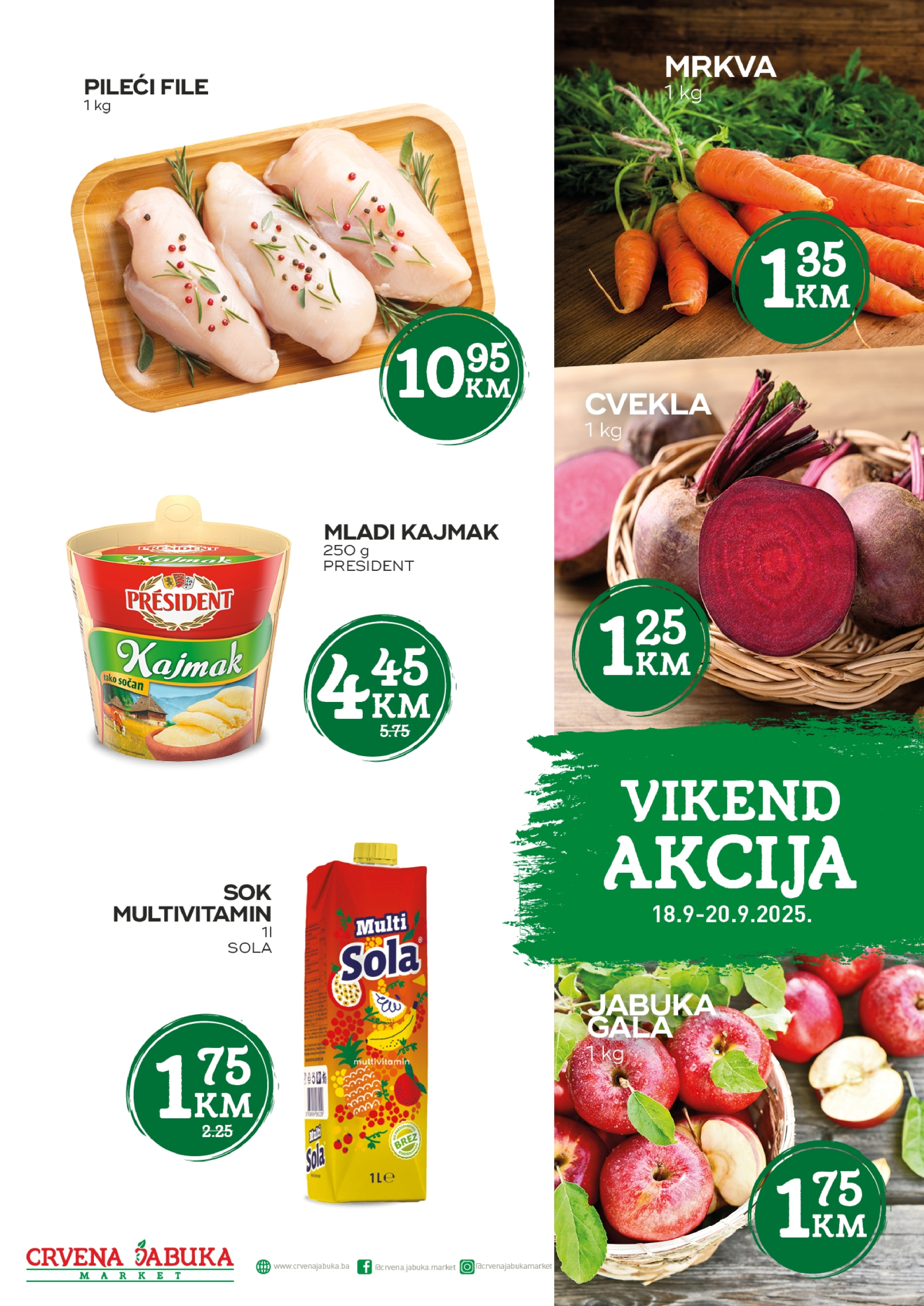 Crvena jabuka vikend akcija 18-20.9.2025.