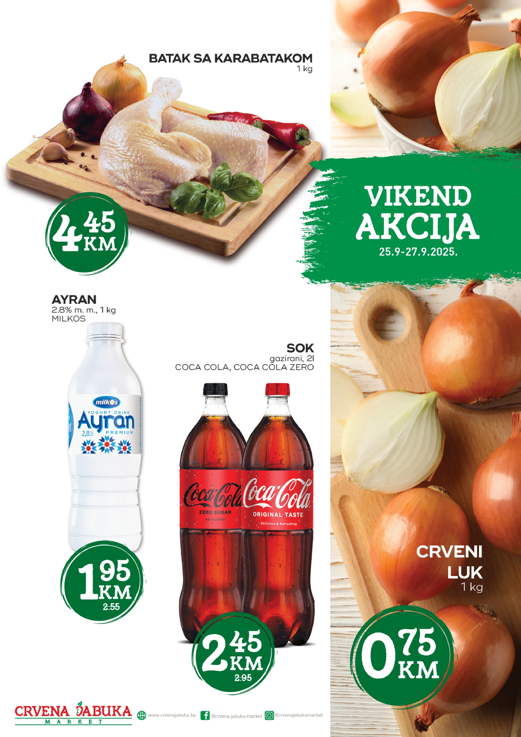 Crvena jabuka vikend akcija 25-27.9.2025.