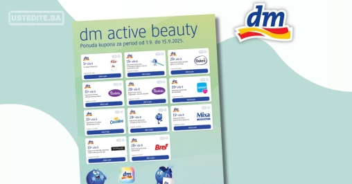 dm KUPONI – dm active beauty – akcija do 15.9.2025.