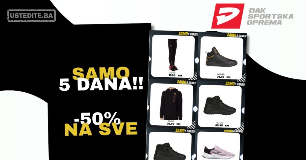 Đak SPORT SVE SNIŽENO 50%