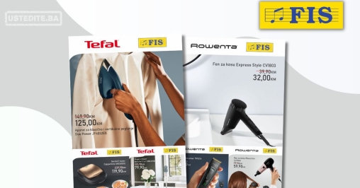 Fis akcija TEFAL & ROWENTA – sniženje do 28.9.2025.