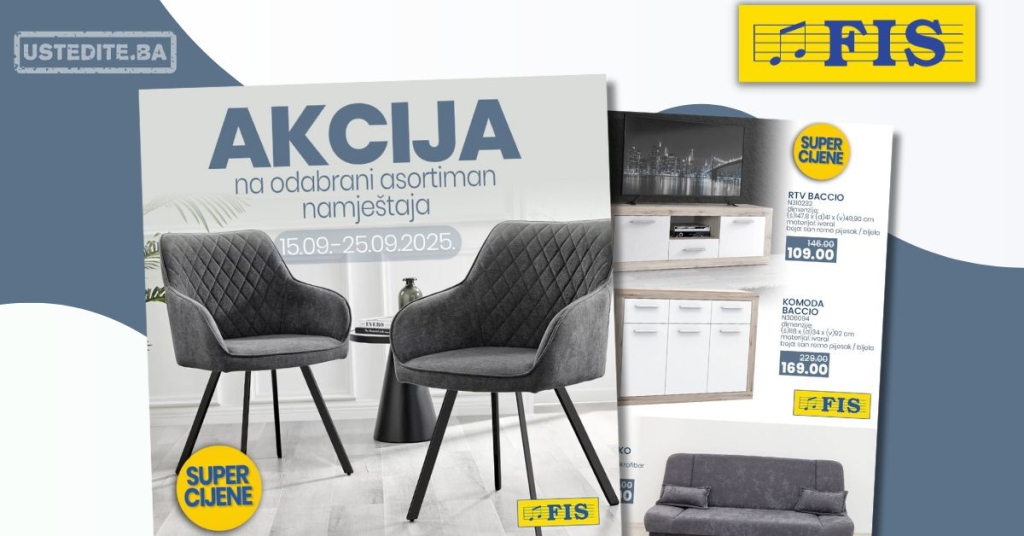 Fis akcija NAMJEŠTAJ 15-25.9.2025.