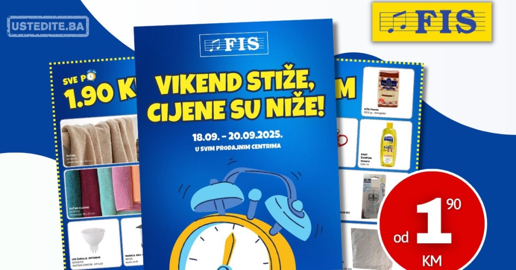 Fis vikend akcija VEĆ OD 1,90 KM