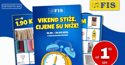 Fis vikend akcija VEĆ OD 1,90 KM