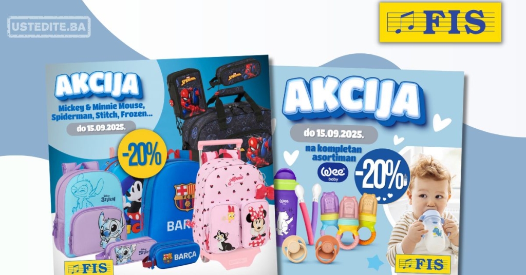 Fis akcija – sniženje do 15.9.2025.