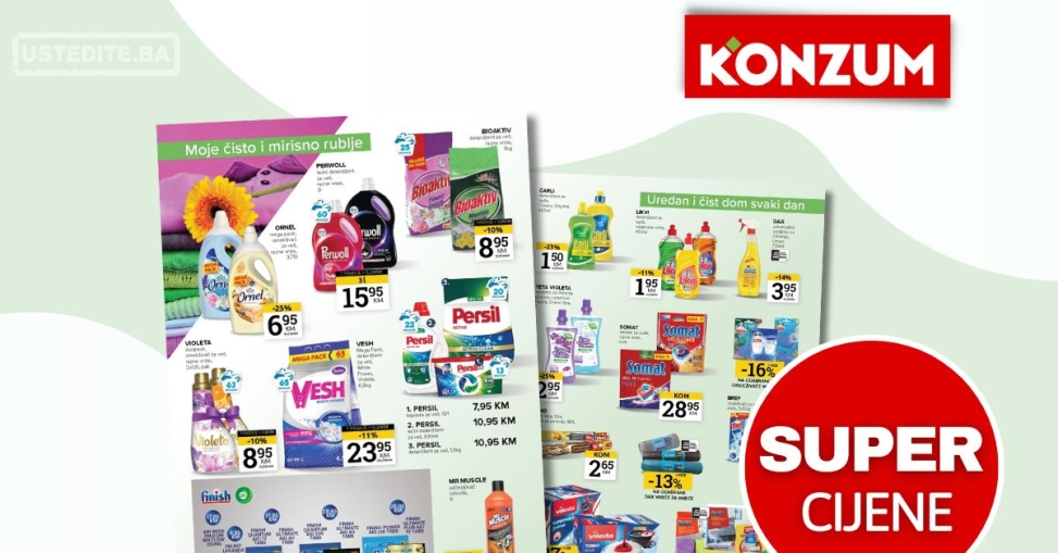 Konzum akcija ČISTO I MIRISNO 16-29.9.2025.