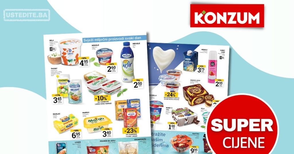 Konzum FRIŠKI POPUSTI – sniženje do 29.9.2025.