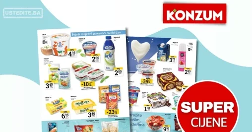 Konzum FRIŠKI POPUSTI – sniženje do 29.9.2025.