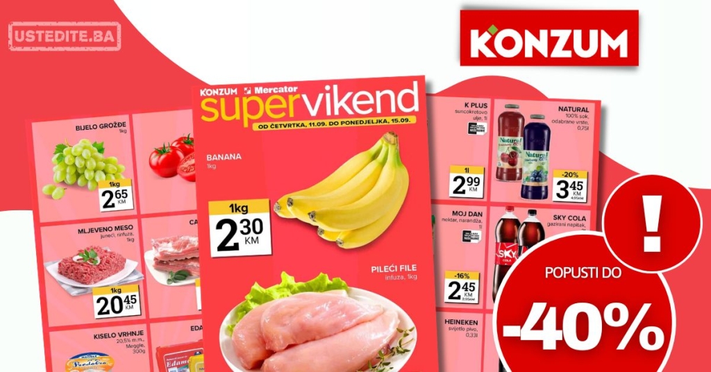 Konzum vikend akcija 11-15.9.2025.