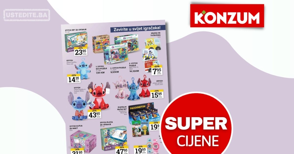 Konzum IGRAČKE – akcija do 15.9.2025.