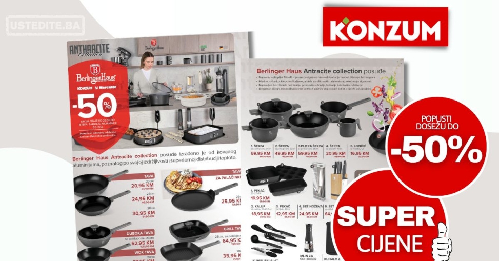 Konzum katalog BERLINGER HAUS POSUĐE 2-15.9.2025.