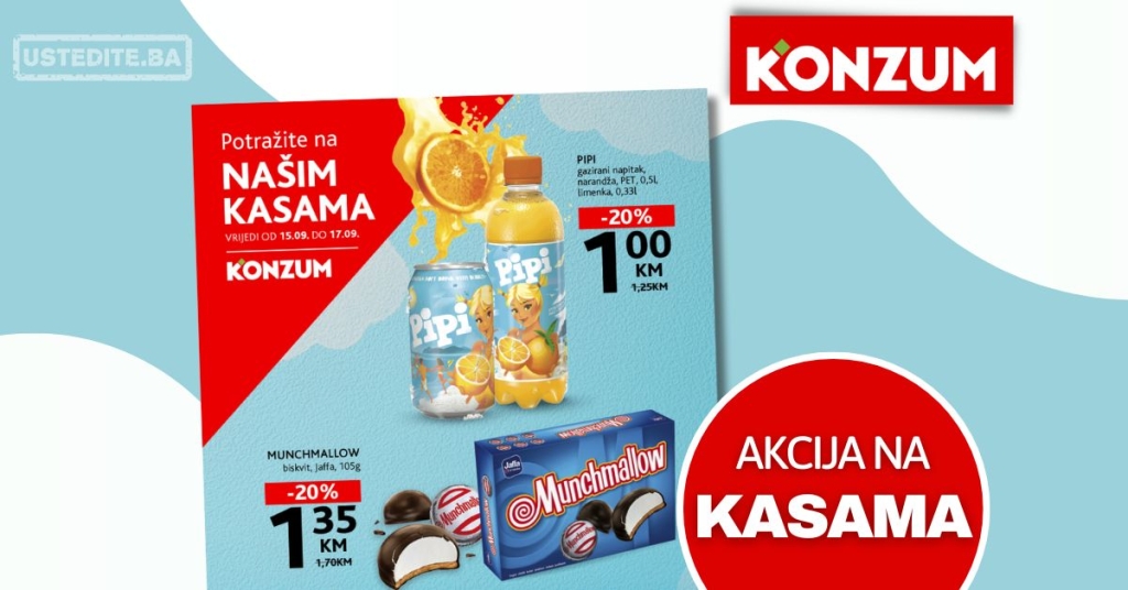 Konzum AKCIJA NA KASAMA