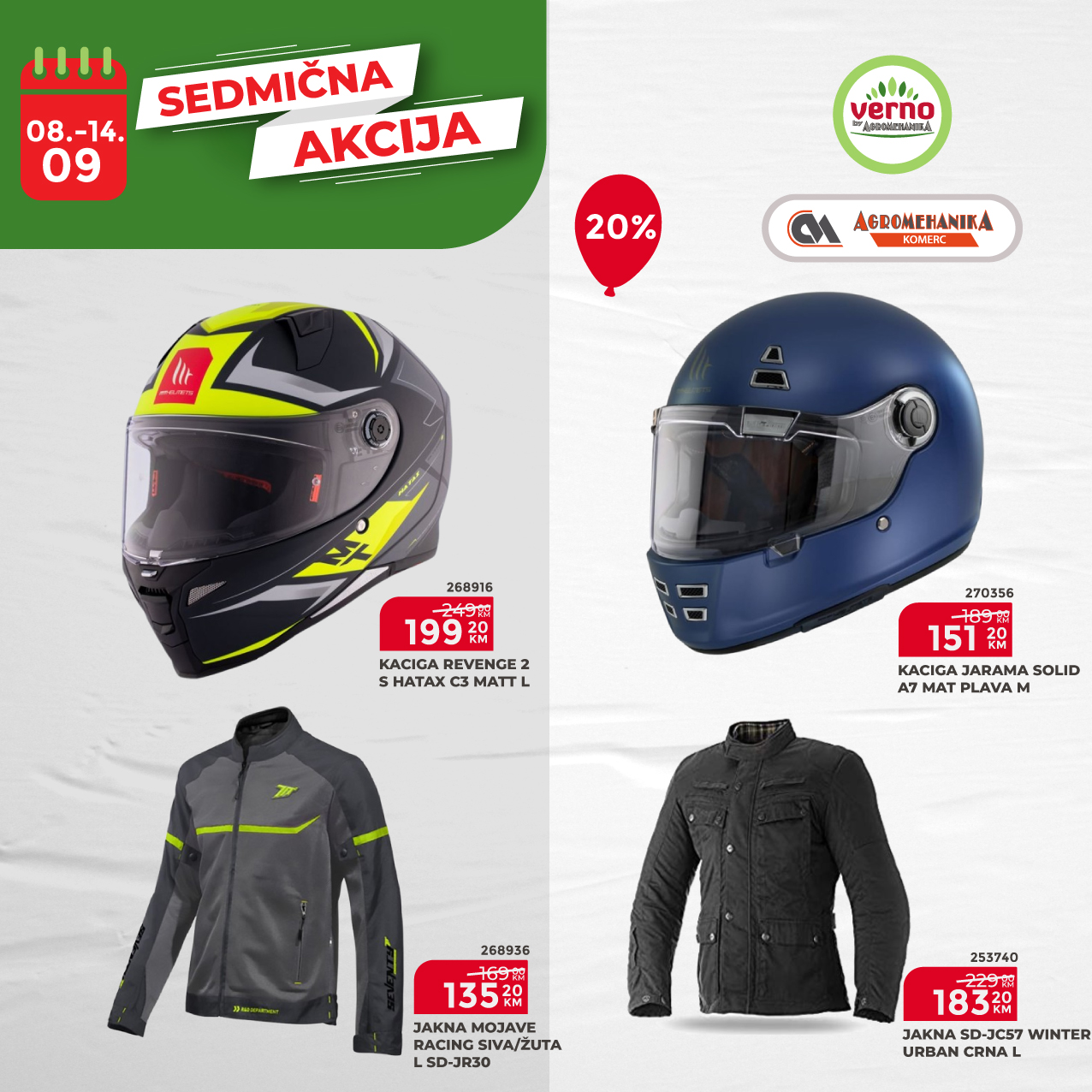 Verno by Agromehanika SEDMIČNA AKCIJA 8-14.9.2025.