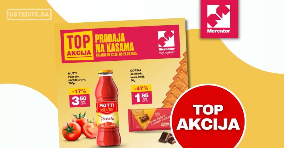Mercator AKCIJA NA KASAMA 22-24.9.2025.