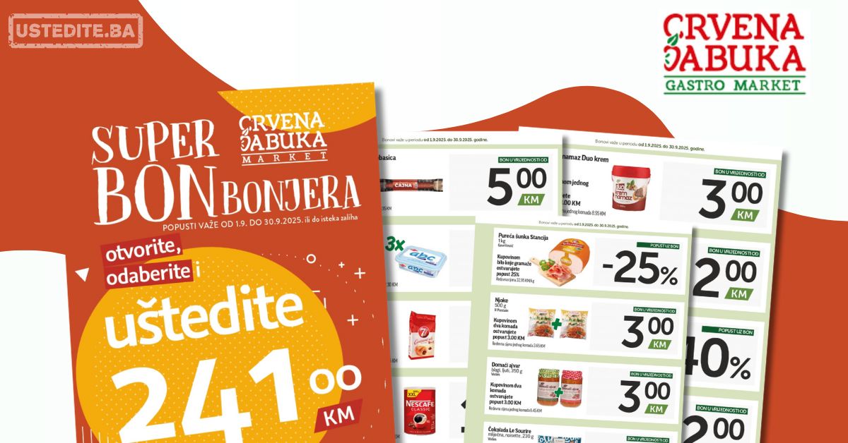Crvena Jabuka katalog SUPER BONBONJERA 1-30.9.2025.