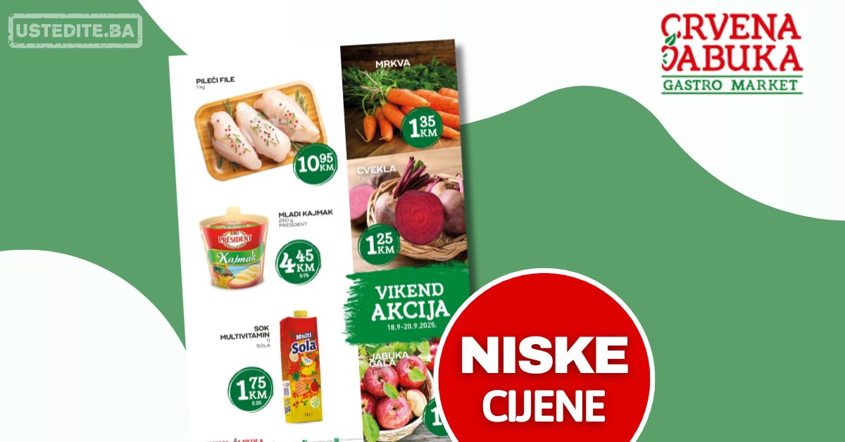 Crvena jabuka vikend akcija 18-20.9.2025.