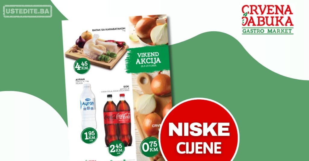 Crvena jabuka vikend akcija 25-27.9.2025.