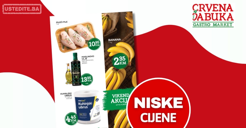 Crvena jabuka vikend akcija 4-6.9.2025.